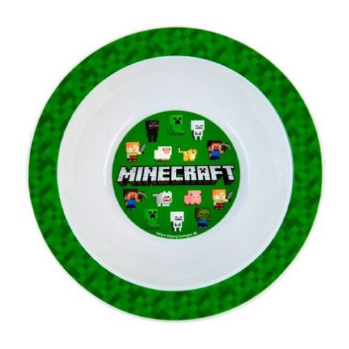 Minecraft Green farfurie adâncă din plastic