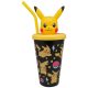 Pokémon Pikachu pahar de plastic cu pai 3D 443 ml