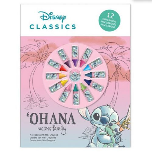 Disney Lilo și Stitch Cheeky caiet + set mini creioane colorate