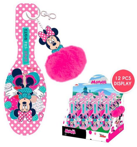 Disney Minnie  mini perie de păr cu decor pompom