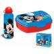 Disney Mickey  Set Play cutie pentru sandvișuri + sticlă de aluminiu