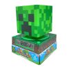 Minecraft Creeper Lumină de noapte 3D și ceas deșteptător