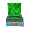 Minecraft Creeper Lumină de noapte 3D și ceas deșteptător