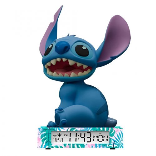 Disney Lilo și Stitch Smile 3D lampa de noapte și ceas desteptător