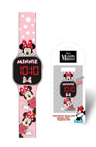 Disney Minnie  Pink ceas LED digital