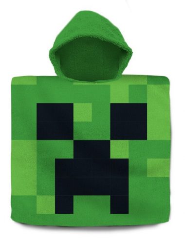 Minecraft Green poncho prosop de plajă 60x120 cm