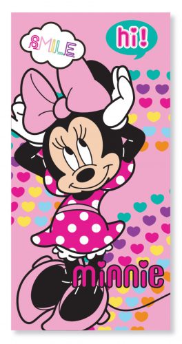 Disney Minnie  Prosop de baie Hearts, Prosop de plajă 70x137 cm (Uscare Rapidă)