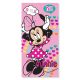 Disney Minnie  Prosop de baie Hearts, Prosop de plajă 70x137 cm (Uscare Rapidă)