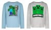 Minecraft Trio tricou cu mânecă lungă pentru copii, top 6-12 ani