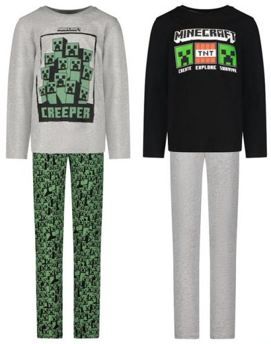 Minecraft pijama lungă pentru copii 6-12 ani