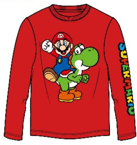 Super Mario Yoshi tricou cu mânecă lungă pentru copii, top 6-12 ani