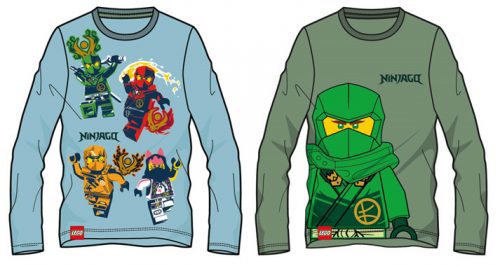 Lego Tricou cu mâneci lungi pentru copii Ninjago, de la 3 la 8 ani