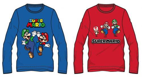 Tricou cu mânecă lungă pentru copii Super Mario Toad, 4-10 ani