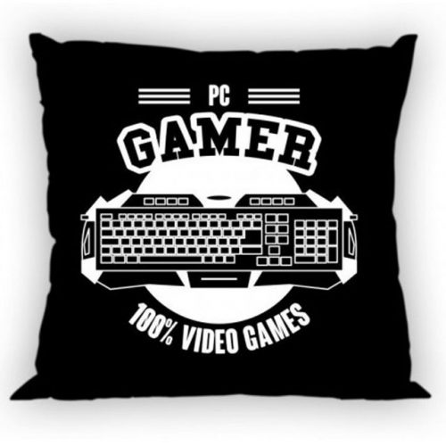 Gamer Husă neagră pentru pernă 40x40 cm