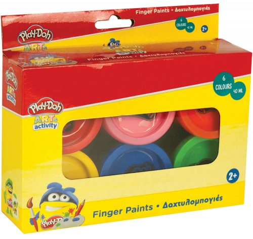 Artă Play-Doh vopsea deget 6 buc.