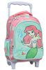 Prințesele Disney Ariel rucsac de grădiniță pe roți, geantă 30 cm