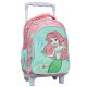 Prințesele Disney Ariel rucsac de grădiniță pe roți, geantă 30 cm