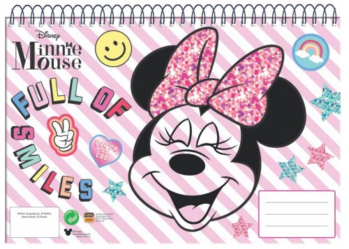 Disney Minnie  Smiles Caiet de schițe spirală A/4 cu 30 de pagini