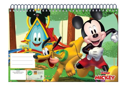 Disney Mickey  Fun Times Caiet de schițe spirală A/4, 30 de foi