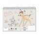 Disney Bambi Friends Caiet de schițe cu spirală A4, 30 de file