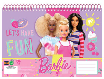 Barbie Happy Thoughts Caiet de schițe A/4, 30 de foi, cu spiră