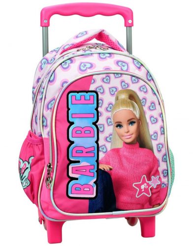 Barbie Love rucsac de grădiniță cu roți, 30 cm geantă