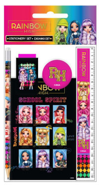 Rainbow High School set de papetărie 5 buc