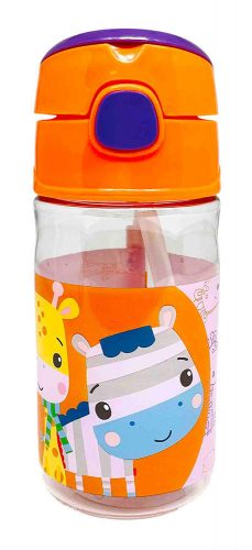 Fisher-Price Animals sticlă de plastic cu cârlig 350 ml