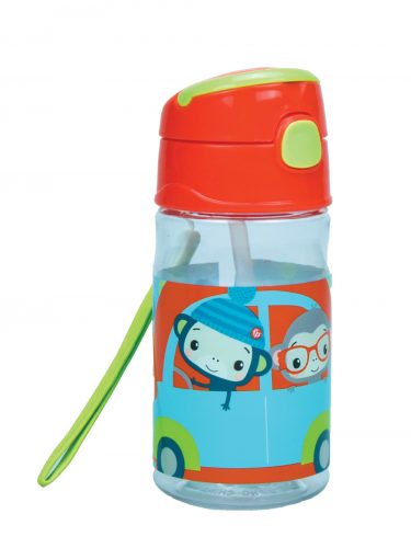 Fisher-Price Animals sticlă de plastic cu cârlig 350 ml