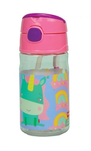 Fisher-Price Animals sticlă de plastic cu agățătoare 350 ml