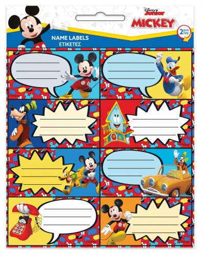 Disney Mickey  Fun Times etichete pentru caiete set de 16