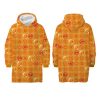 Dragon Ball Zenkai pătură cu glugă din fleece sherpa căptușită pentru adulți, poncho