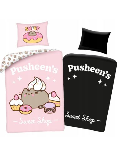 Pusheen Sweet Shop set de lenjerie luminoasă 140×200cm, 70x90cm