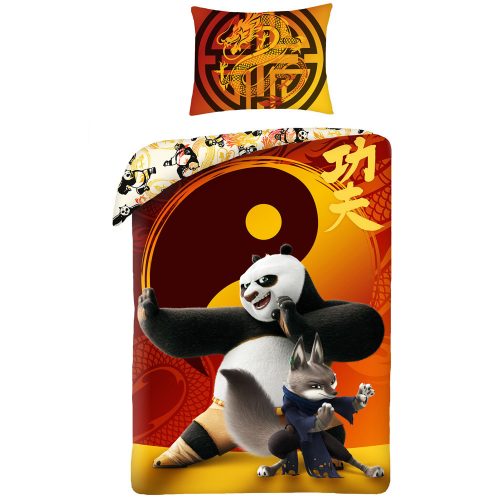 Kung Fu Panda Warrior set de lenjerie de pat 140×200cm, 70×90 cm