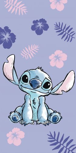 Disney Lilo și Stitch Prosop de baie mov, prosop de plajă 70*140cm