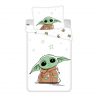 Star Wars Baby Yoda set de lenjerie 140x200 cm, 70x90 cm