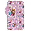 Disney Regatul de gheață Duo Sisters cearșaf cu elastic 90x200 cm