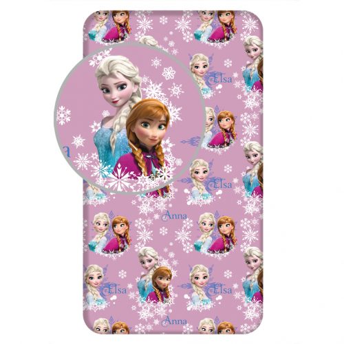 Disney Regatul de gheață Duo Sisters cearșaf cu elastic 90x200 cm