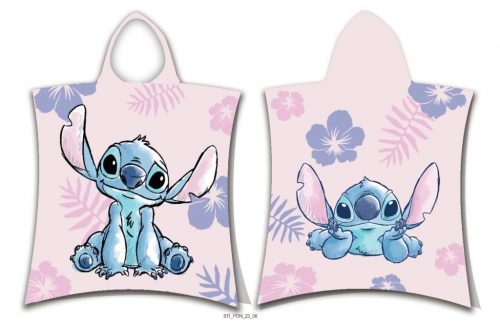 Disney Lilo și Stitch Pink poncho prosop de plajă 50x115 cm