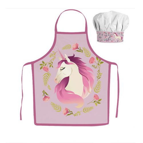 Unicorn Garden set de șorț pentru copii, 2 piese