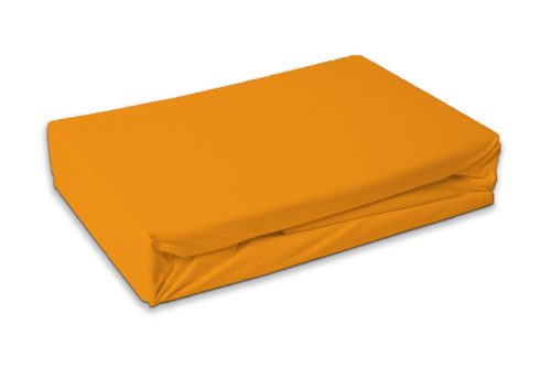 Colorat Orange Cearșaf portocaliu din frottír cu elastic 90x200 cm