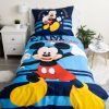 Disney Mickey  Set de lenjerie de pat Team 140×200 cm, 70×90 cm