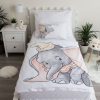 Disney Dumbo Grey  lenjerie de pat pentru copii 100×135cm, 40×60 cm