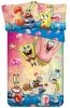 SpongeBob Party husa de pat 140×200cm, 70×90 cm microfibră