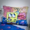 SpongeBob Party husa de pat 140×200cm, 70×90 cm microfibră