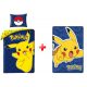 Pokémon Set de lenjerie de pat și pătură polară Joyful Pikachu