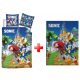 Sonic Ariciul Speedy Dreams Set de lenjerie de pat și pătură fleece pentru copii Sonic ariciul