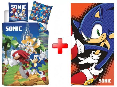 Sonic Ariciul Speedy Dreams set de lenjerie de pat și prosop