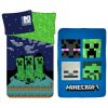 Minecraft Sssleep Tight set de lenjerie de pat și pătură polară