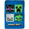 Minecraft Sssleep Tight set de lenjerie de pat și pătură polară